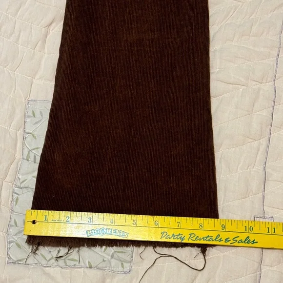 COTTON Forever 21 Chocolate Flare CORDUROY Pants with Lace-Up Sides - Picture 12 of 13